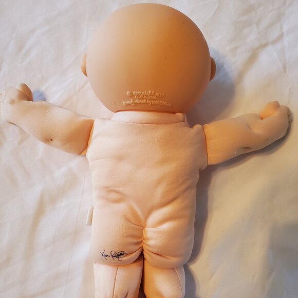 Vintage 1991 Cabbage Patch Kid Baldie Baby with Violet Eyes (Needs a little TLC) - Picture 6 of 11